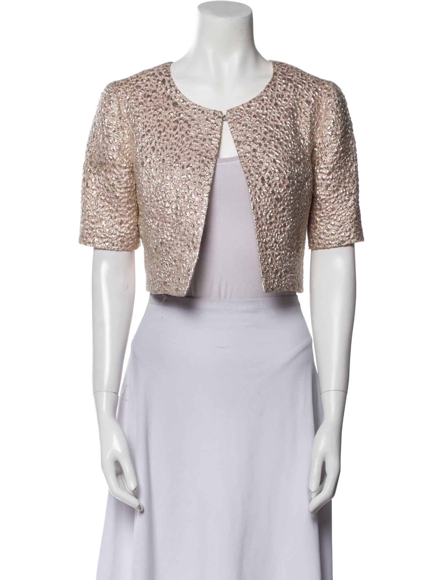 Oscar de la Renta 2017 Printed Bolero