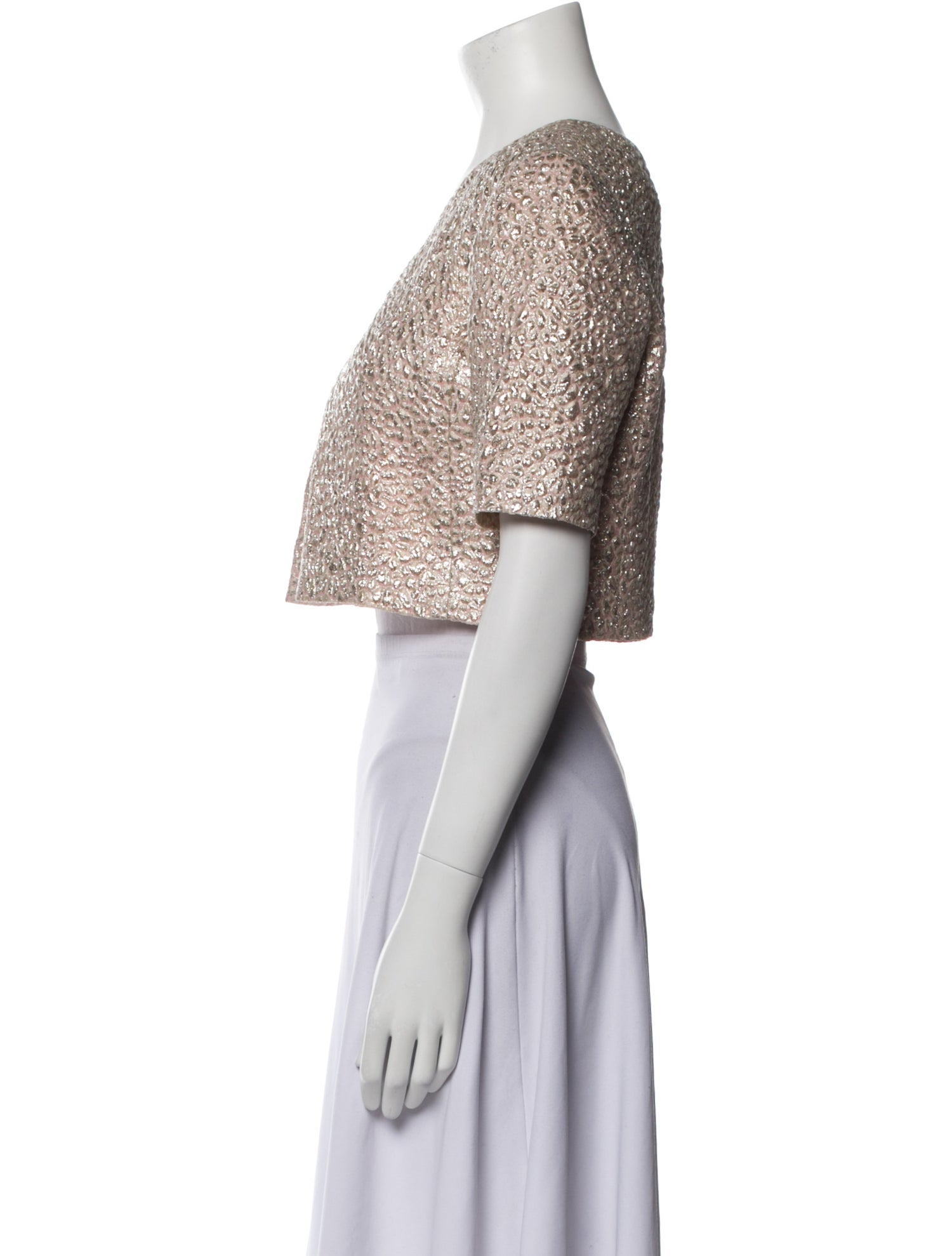 Oscar de la Renta 2017 Printed Bolero