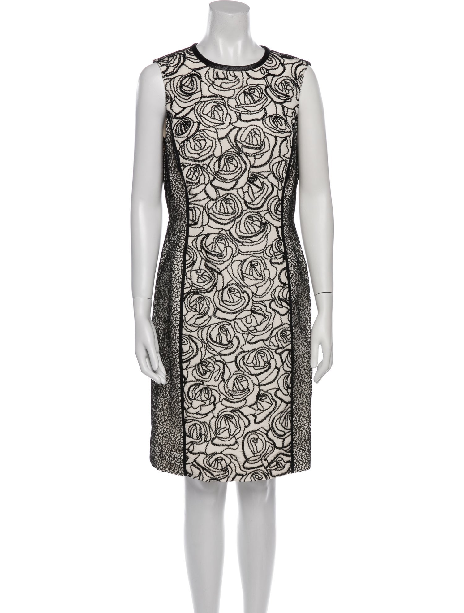 Oscar de la Renta Silk Knee-Length Dress