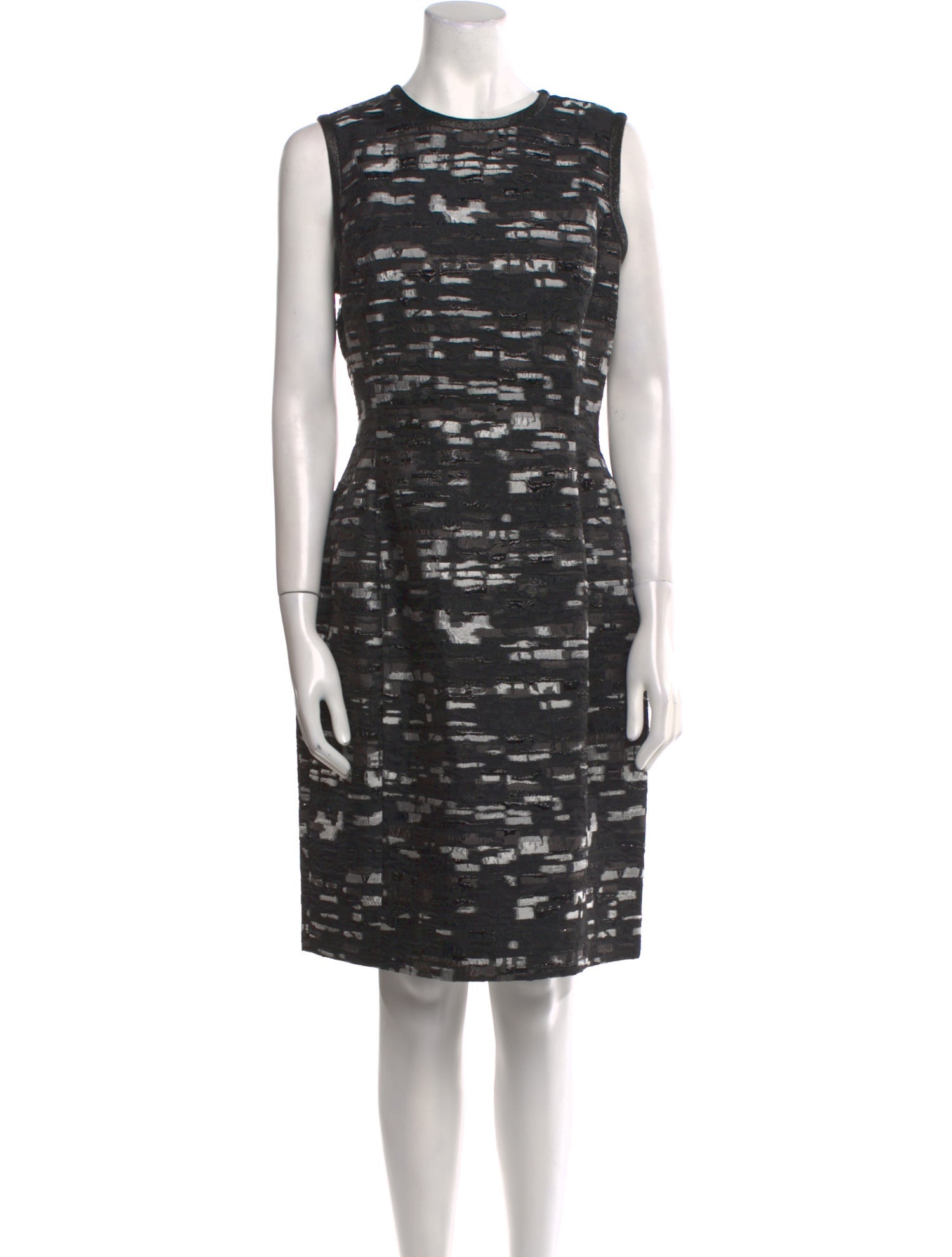 Oscar de la Renta Printed Knee-Length Dress