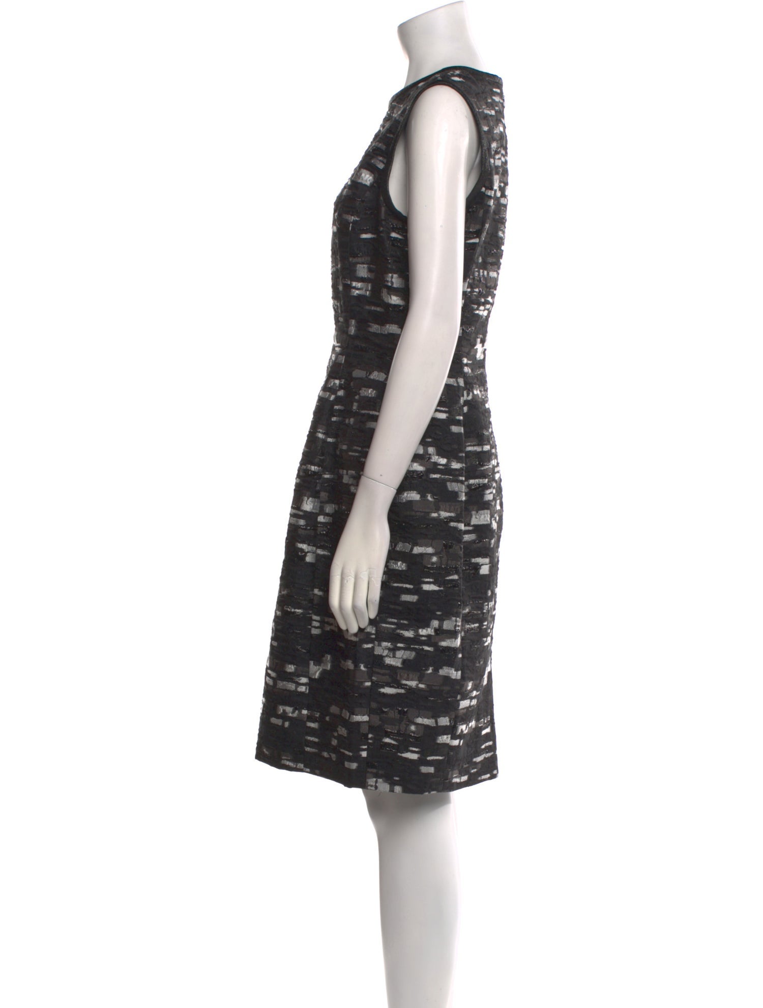 Oscar de la Renta Printed Knee-Length Dress