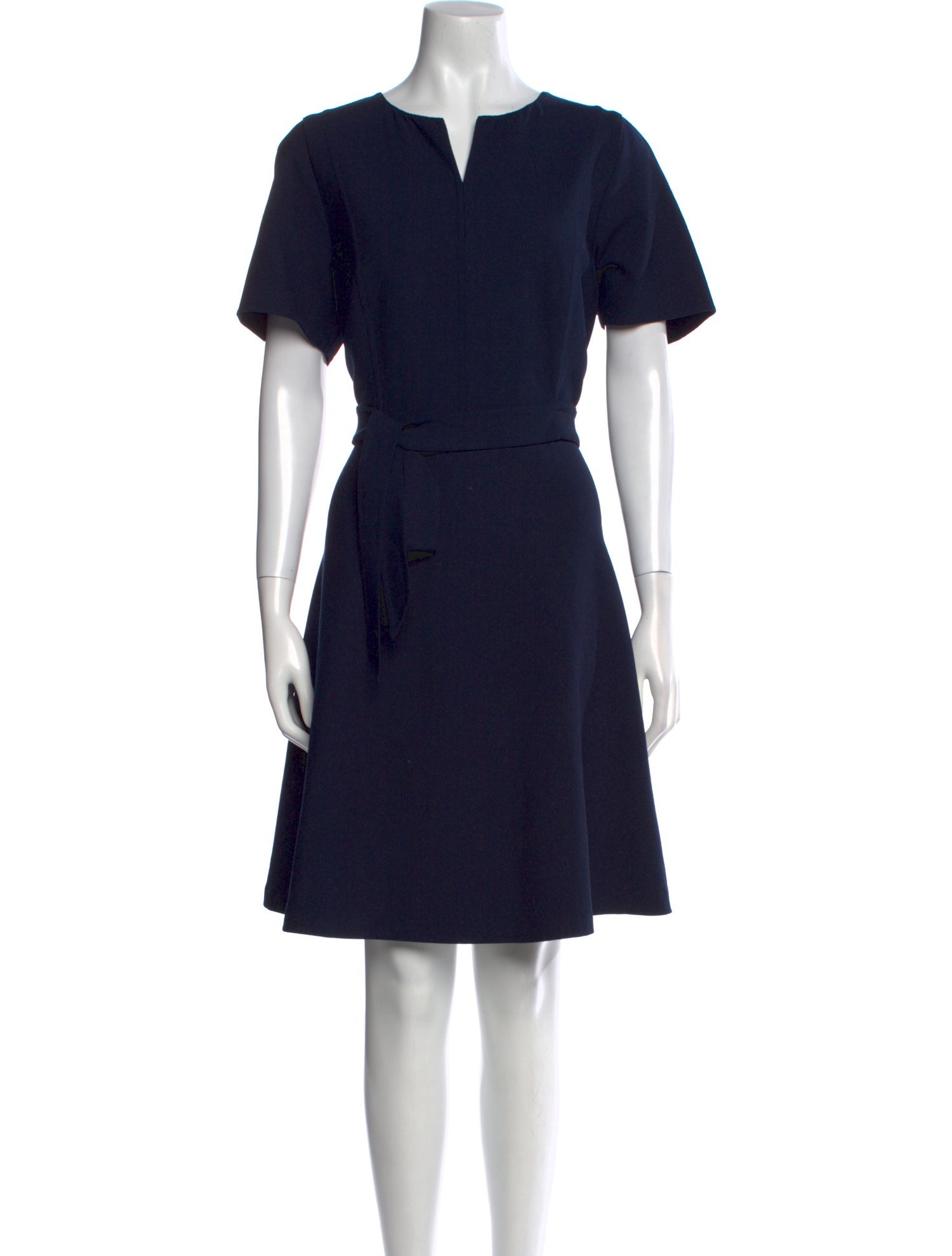 Oscar de la Renta Virgin Wool Knee-Length Dress