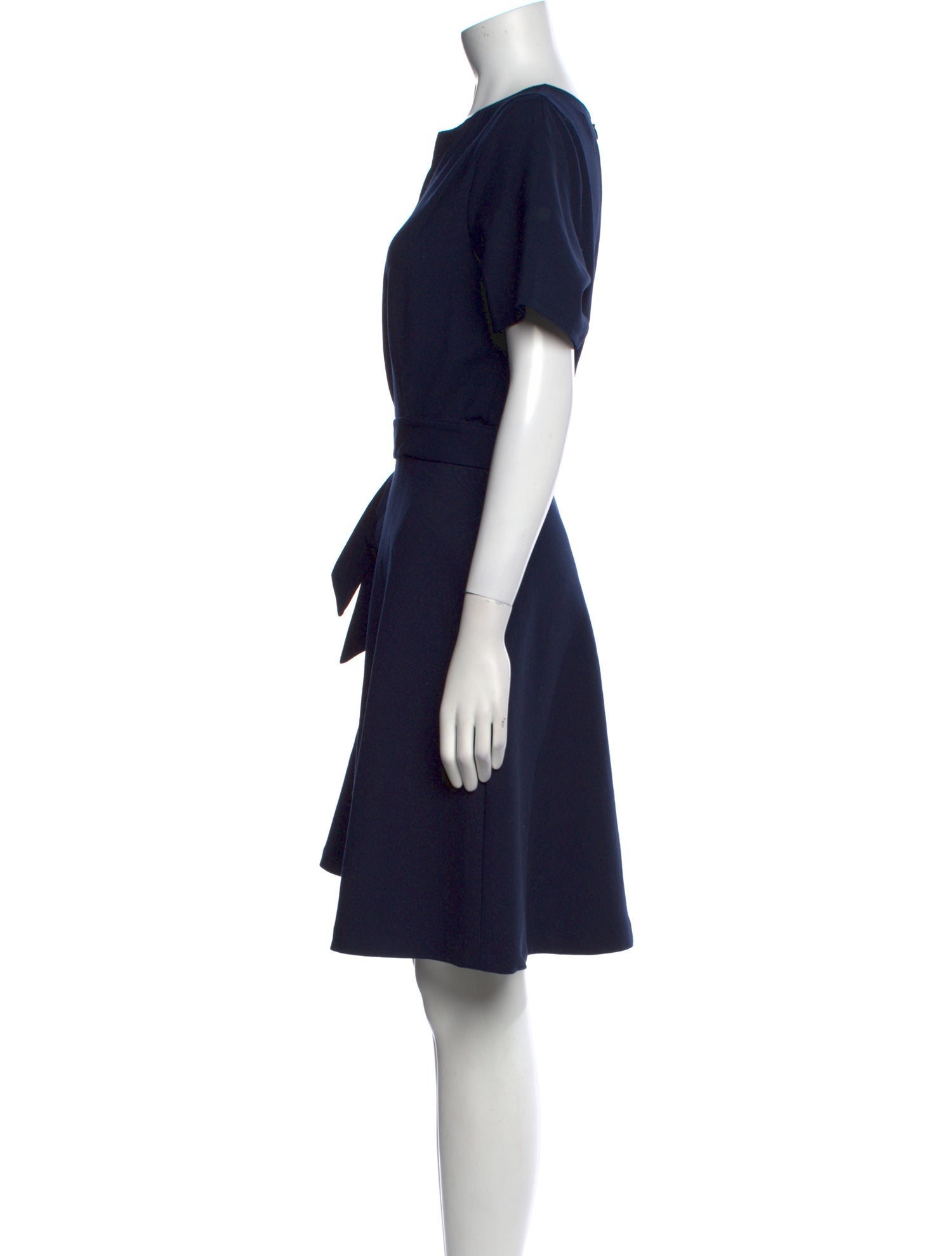 Oscar de la Renta Virgin Wool Knee-Length Dress