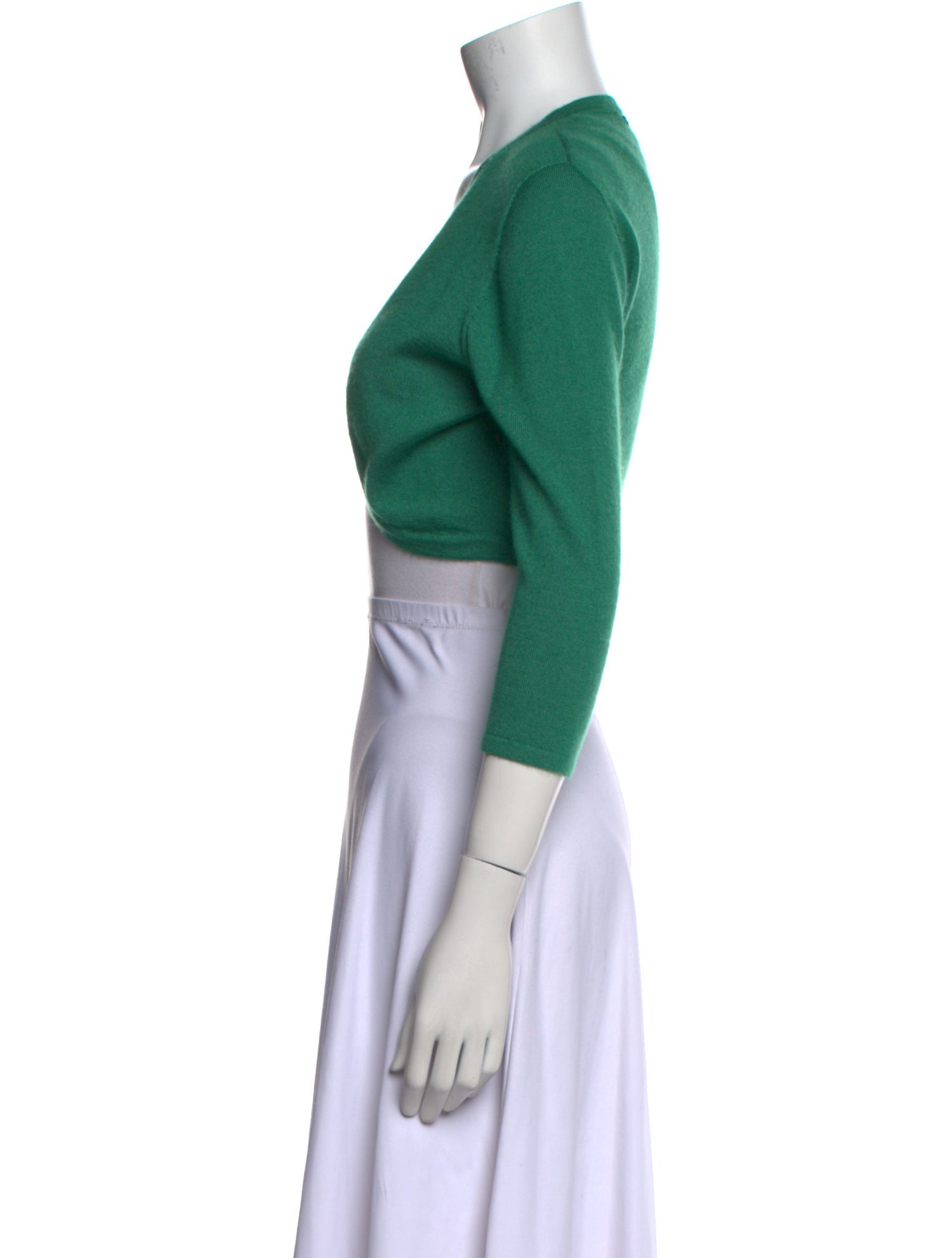 Oscar de la Renta Cashmere Open Front Sweater