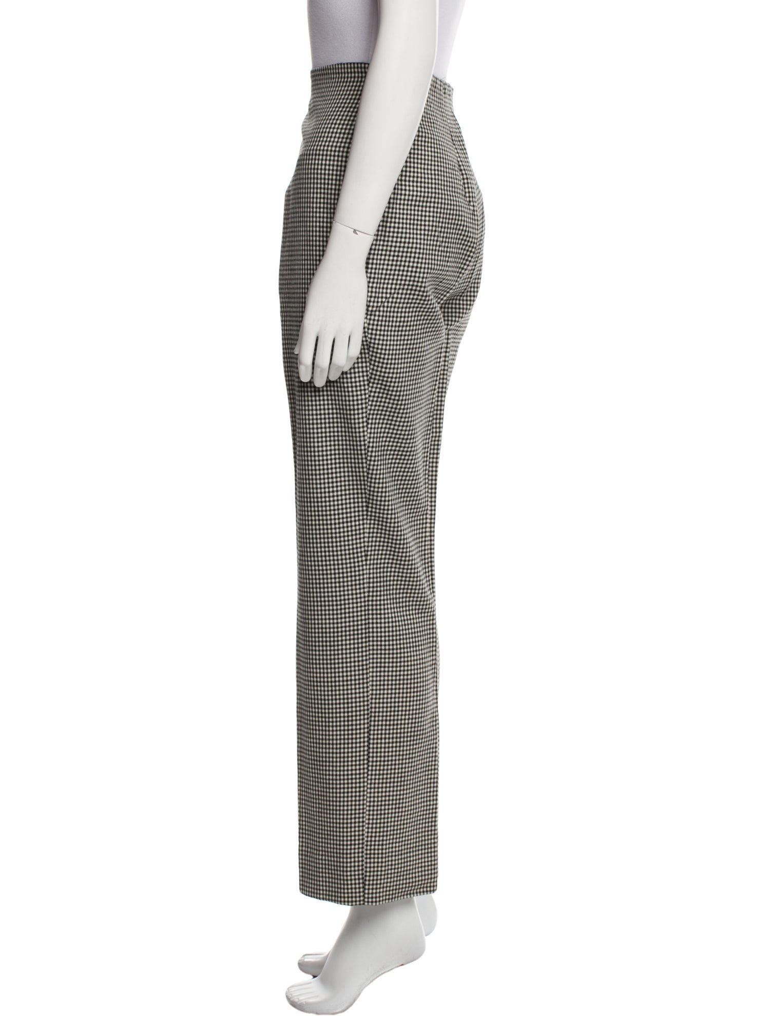 Oscar de la Renta Virgin Wool Straight Leg Pants