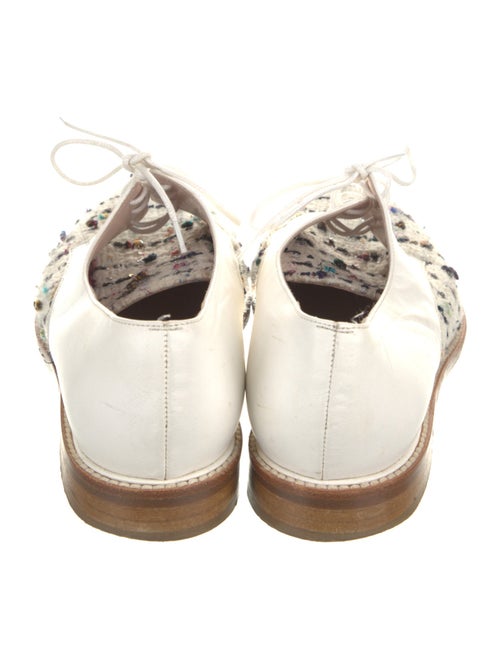 Oscar de la Renta Leather Printed Oxfords