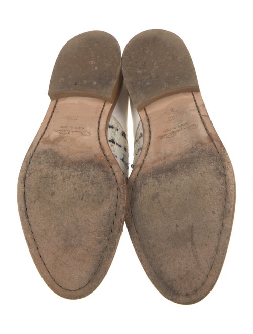 Oscar de la Renta Leather Printed Oxfords