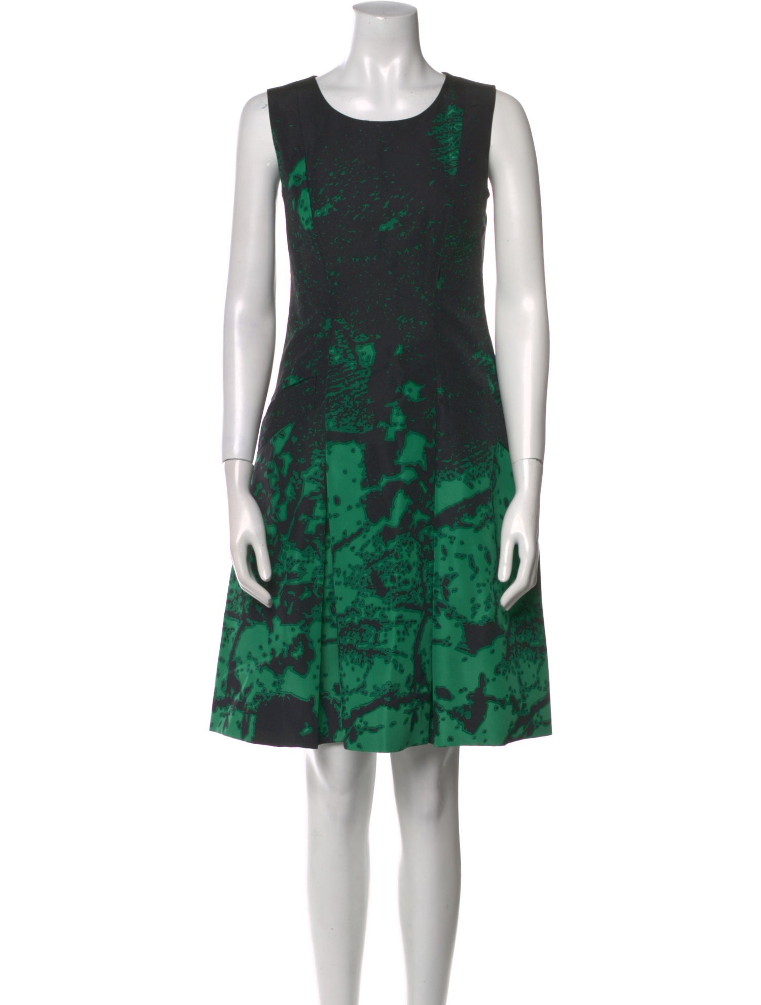 Oscar de la Renta Silk Knee-Length Dress