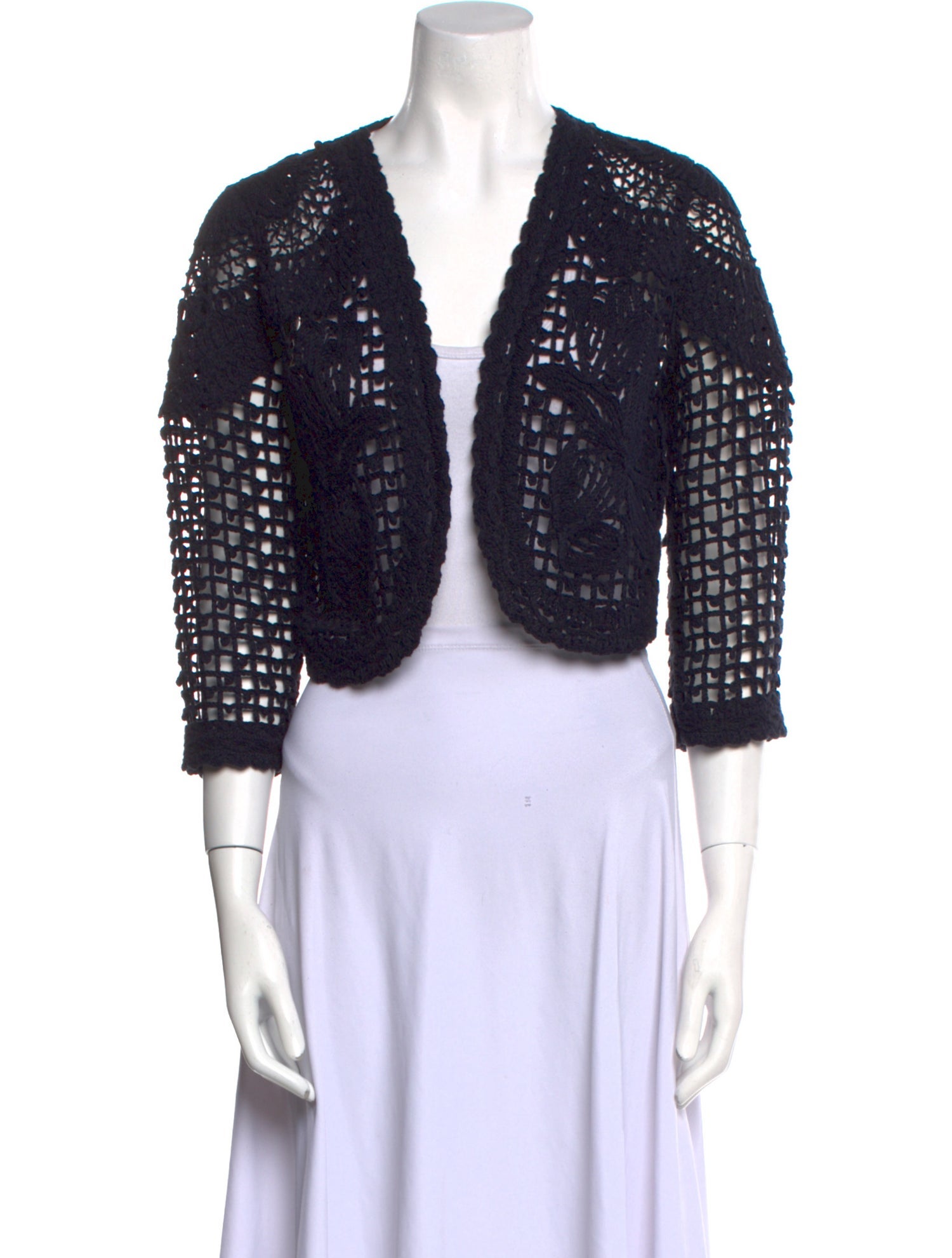 Oscar de la Renta Open Front Sweater