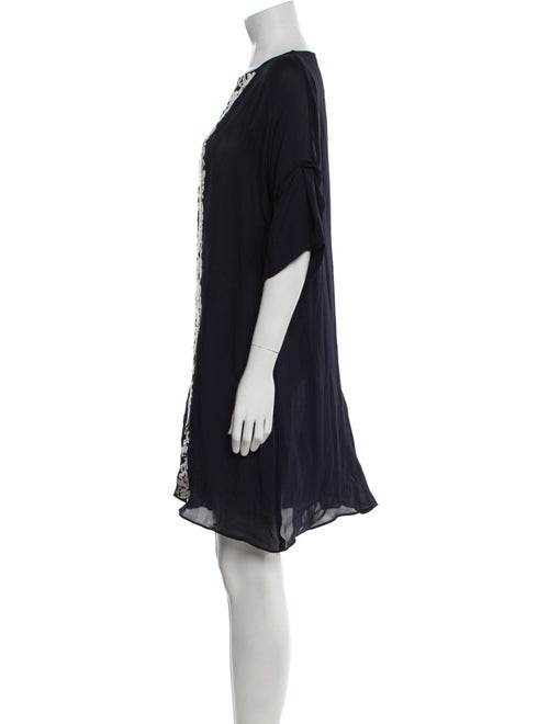 Oscar de la Renta Silk Knee-Length Dress