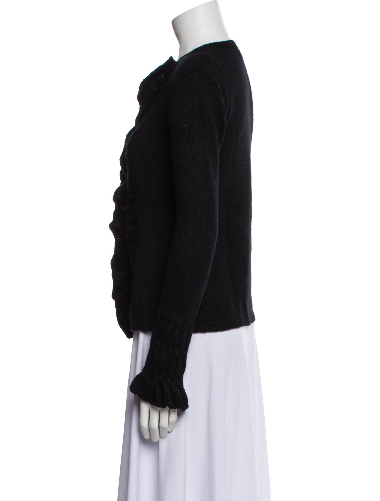 Oscar de la Renta Cashmere Crew Neck Sweater