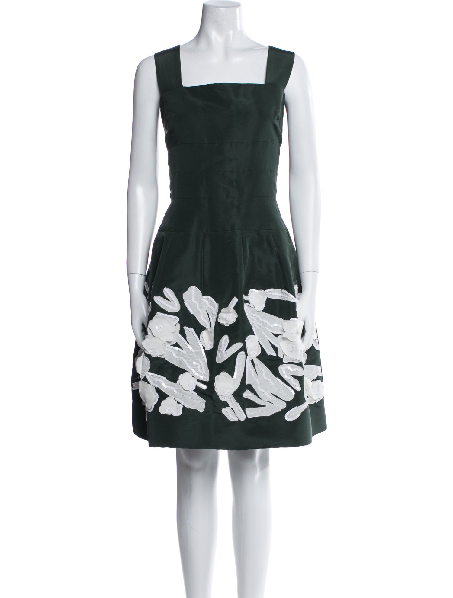 Oscar de la Renta Silk Knee-Length Dress