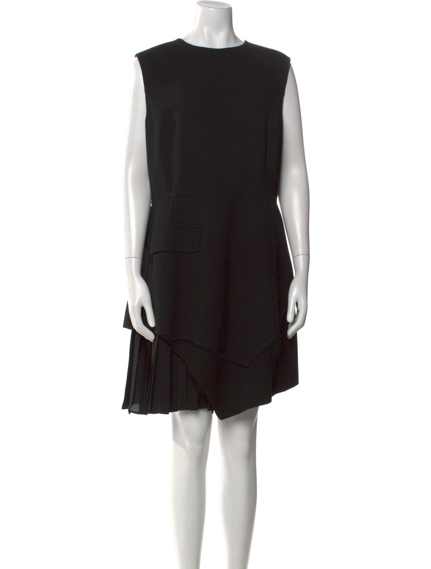 Oscar de la Renta Virgin Wool Knee-Length Dress