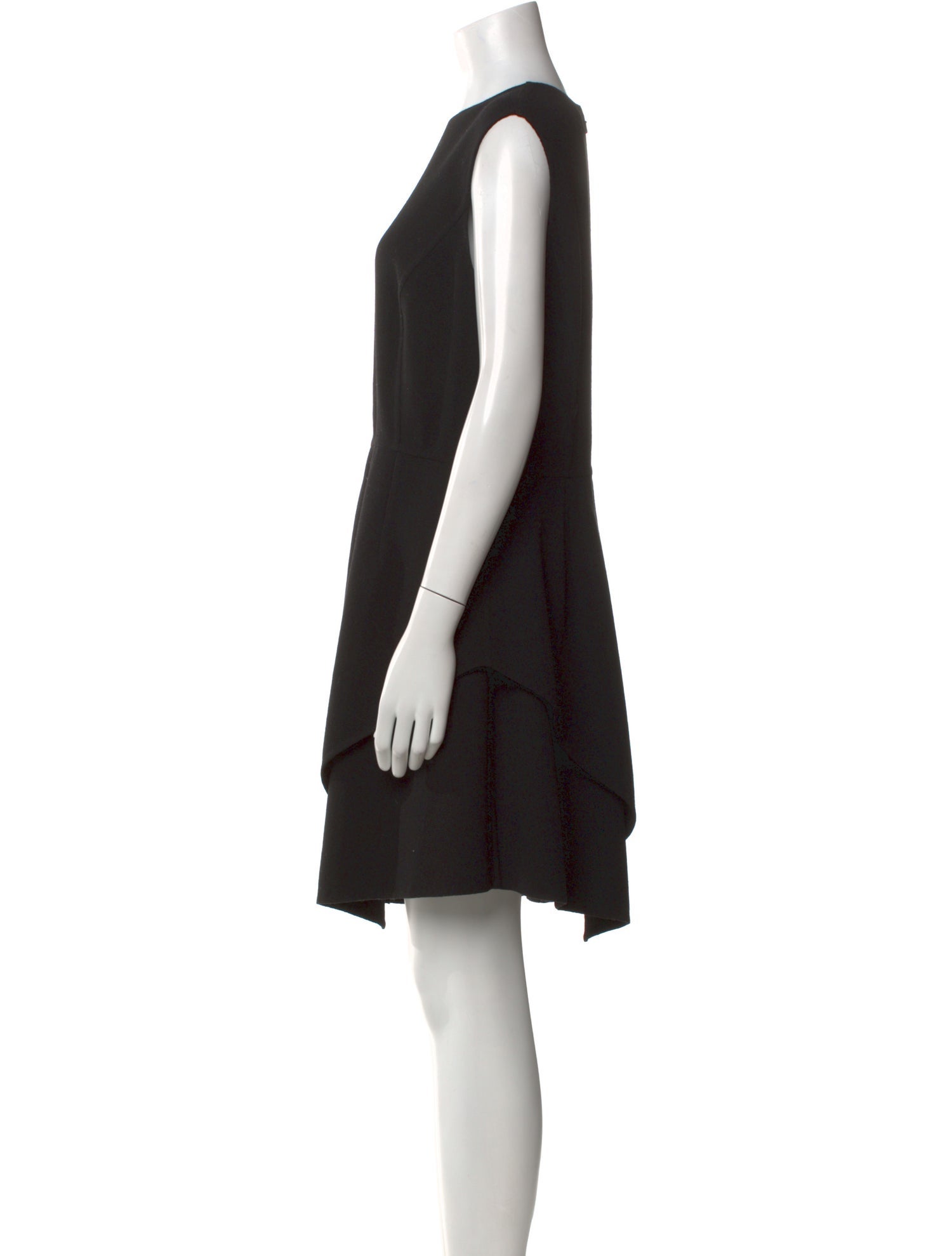 Oscar de la Renta Virgin Wool Knee-Length Dress