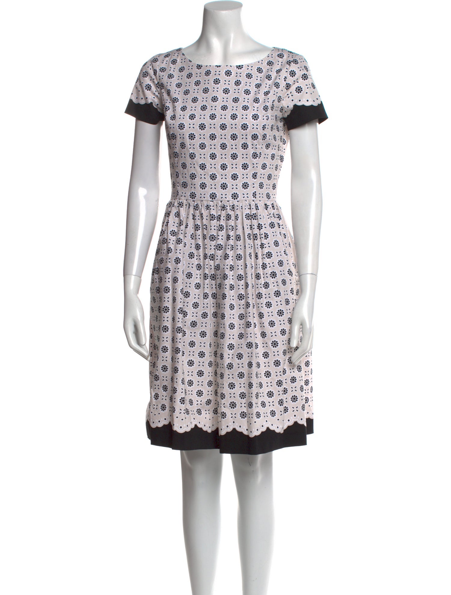 Oscar de la Renta Printed Knee-Length Dress