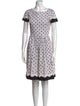 Oscar de la Renta Printed Knee-Length Dress