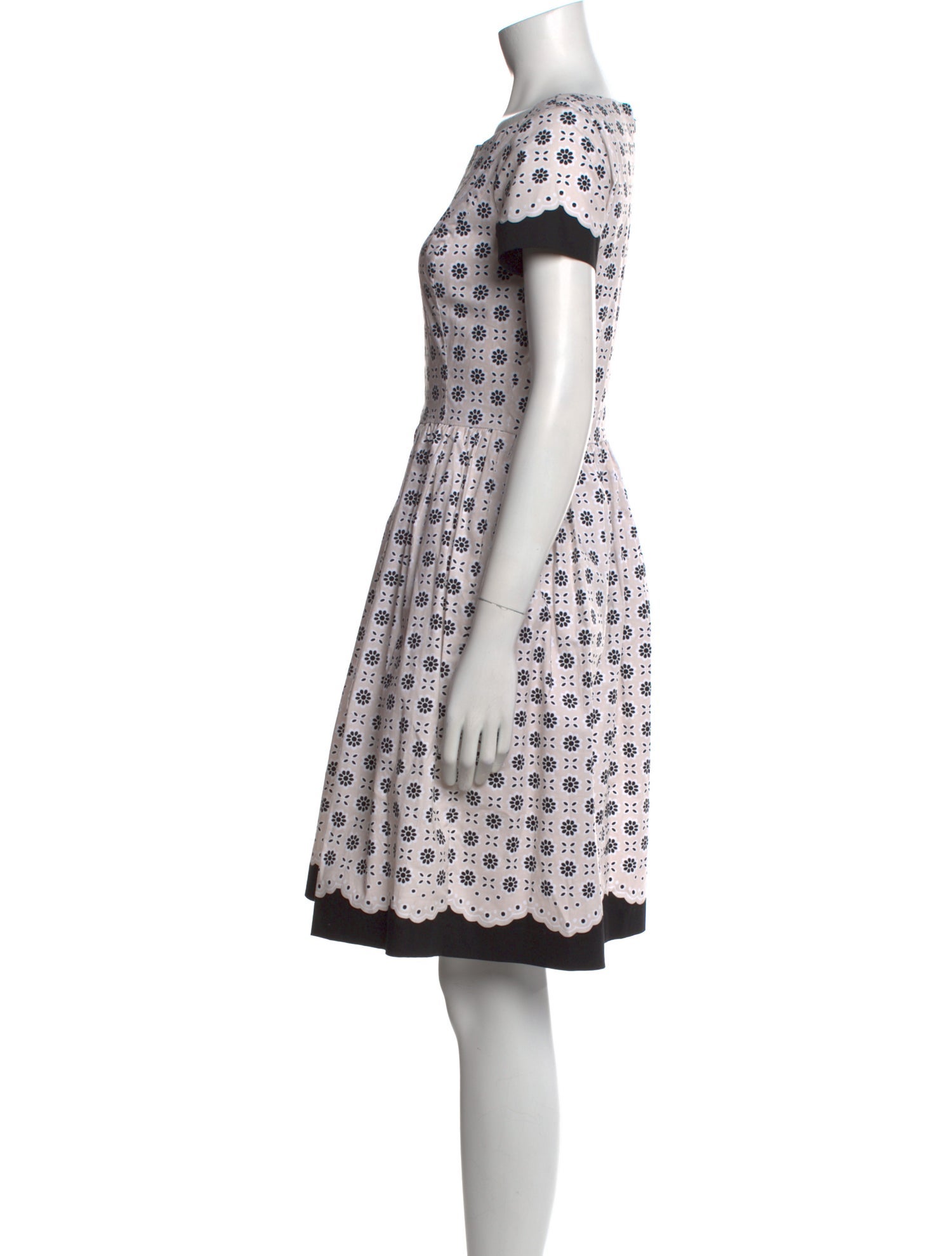 Oscar de la Renta Printed Knee-Length Dress
