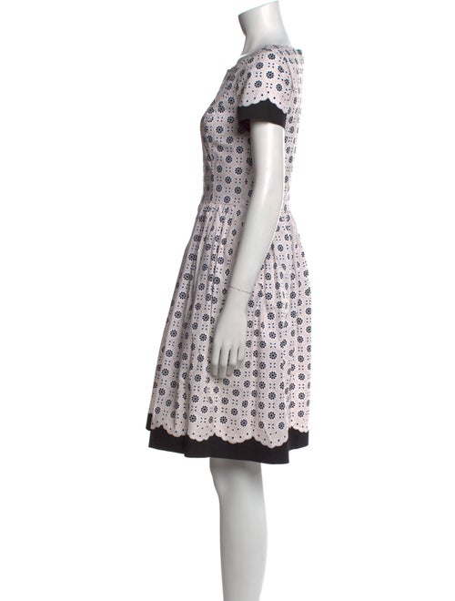 Oscar de la Renta Printed Knee-Length Dress
