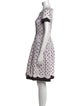 Oscar de la Renta Printed Knee-Length Dress