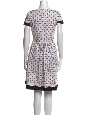 Oscar de la Renta Printed Knee-Length Dress