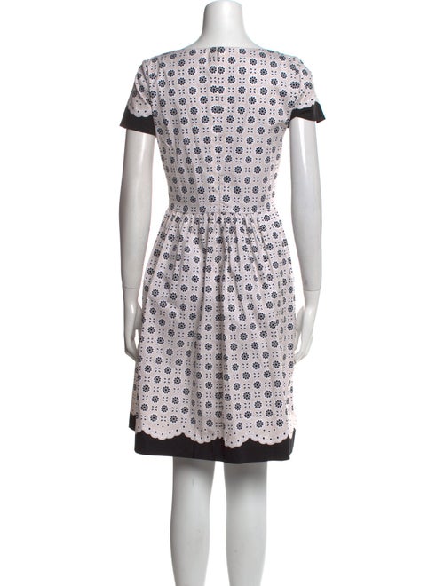 Oscar de la Renta Printed Knee-Length Dress