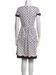 Oscar de la Renta Printed Knee-Length Dress