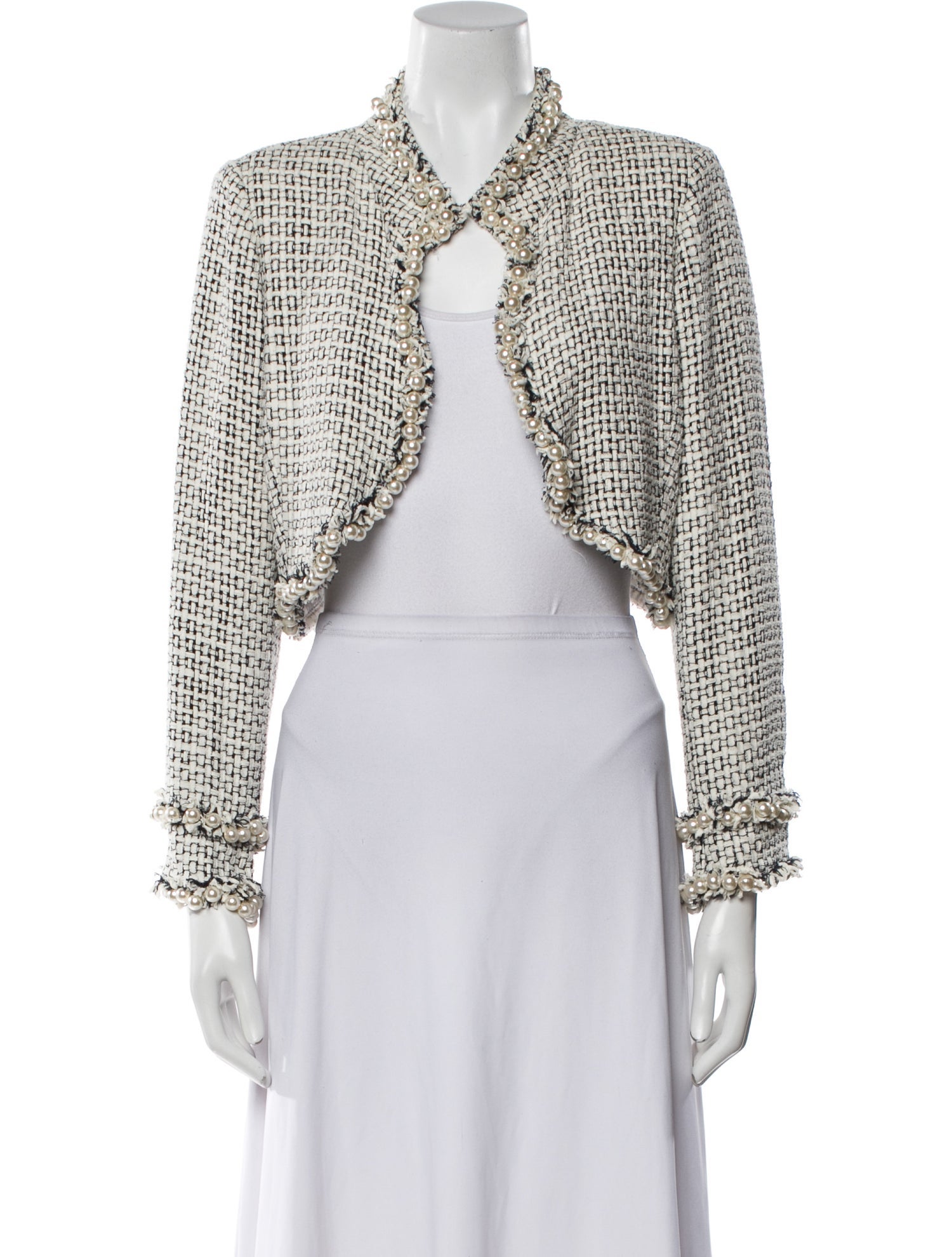 Oscar de la Renta Printed Bolero