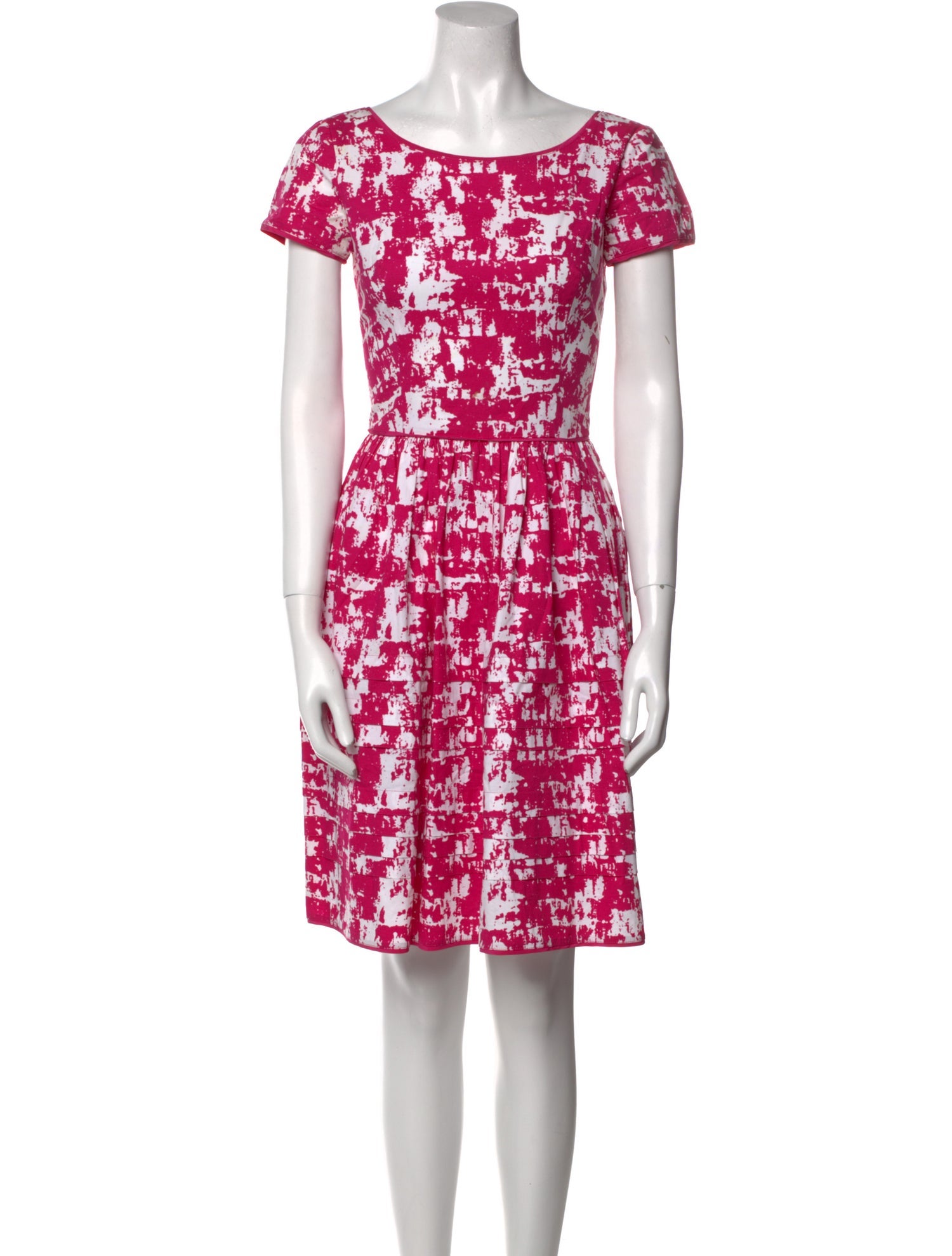 Oscar de la Renta Printed Mini Dress