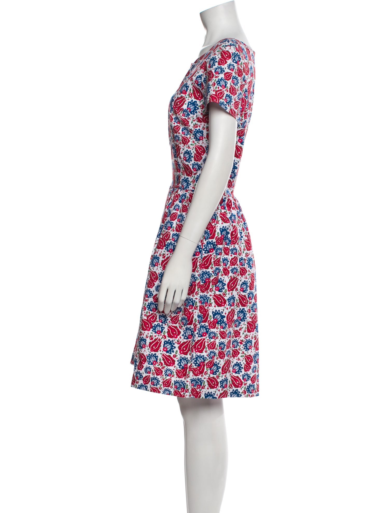 Oscar de la Renta Printed Knee-Length Dress