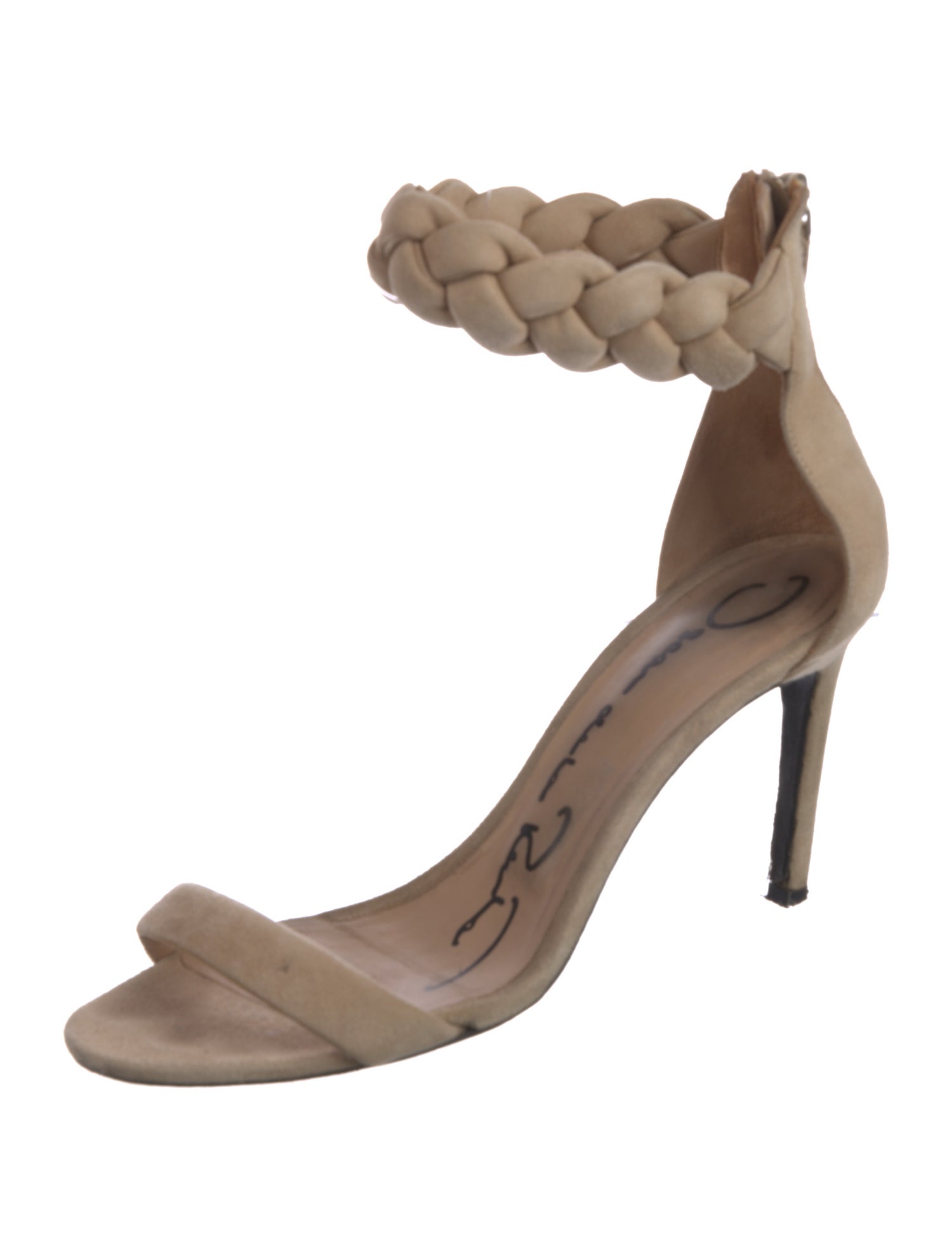 Oscar de la Renta Suede Sandals