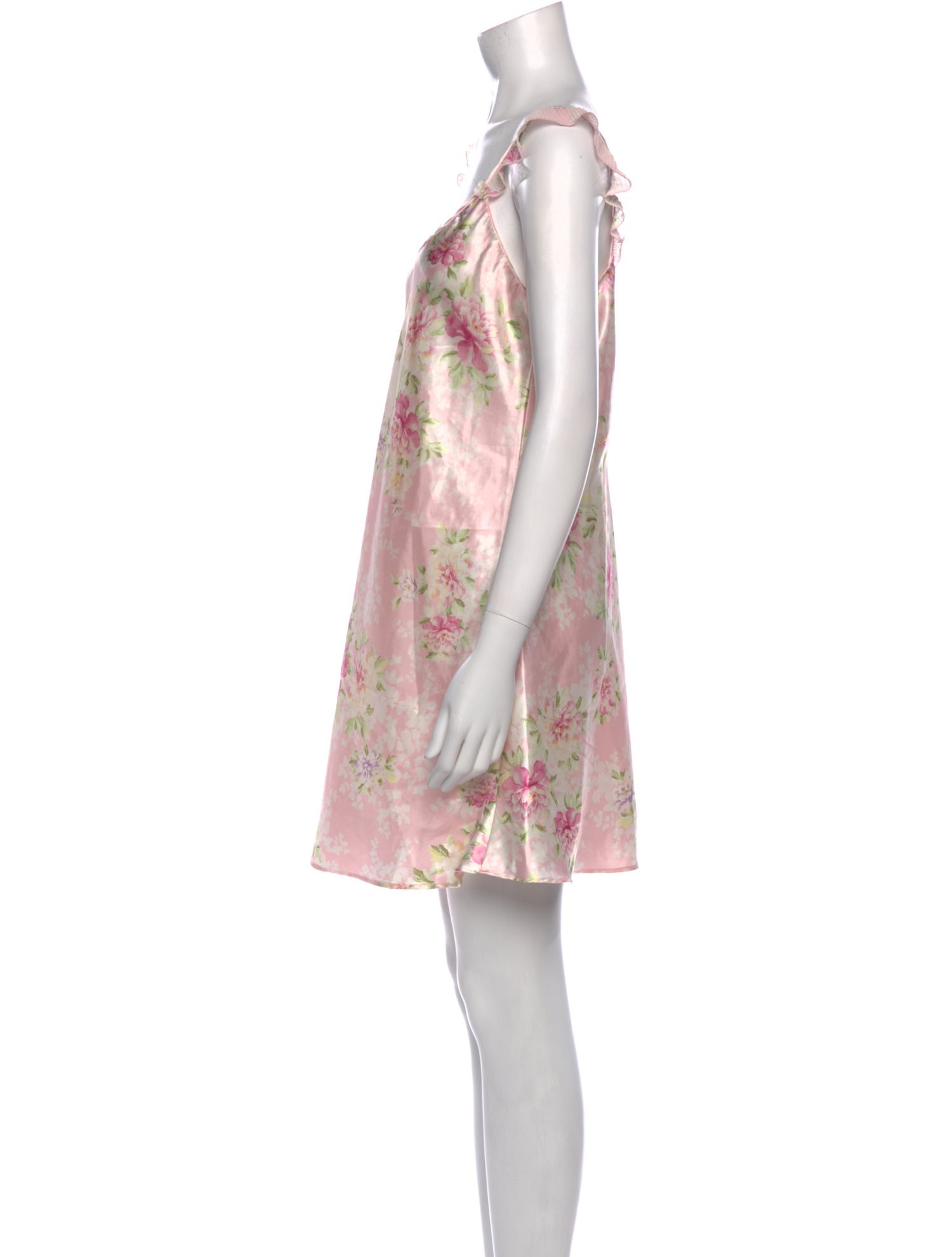 Oscar de la Renta Floral Print Mini Dress