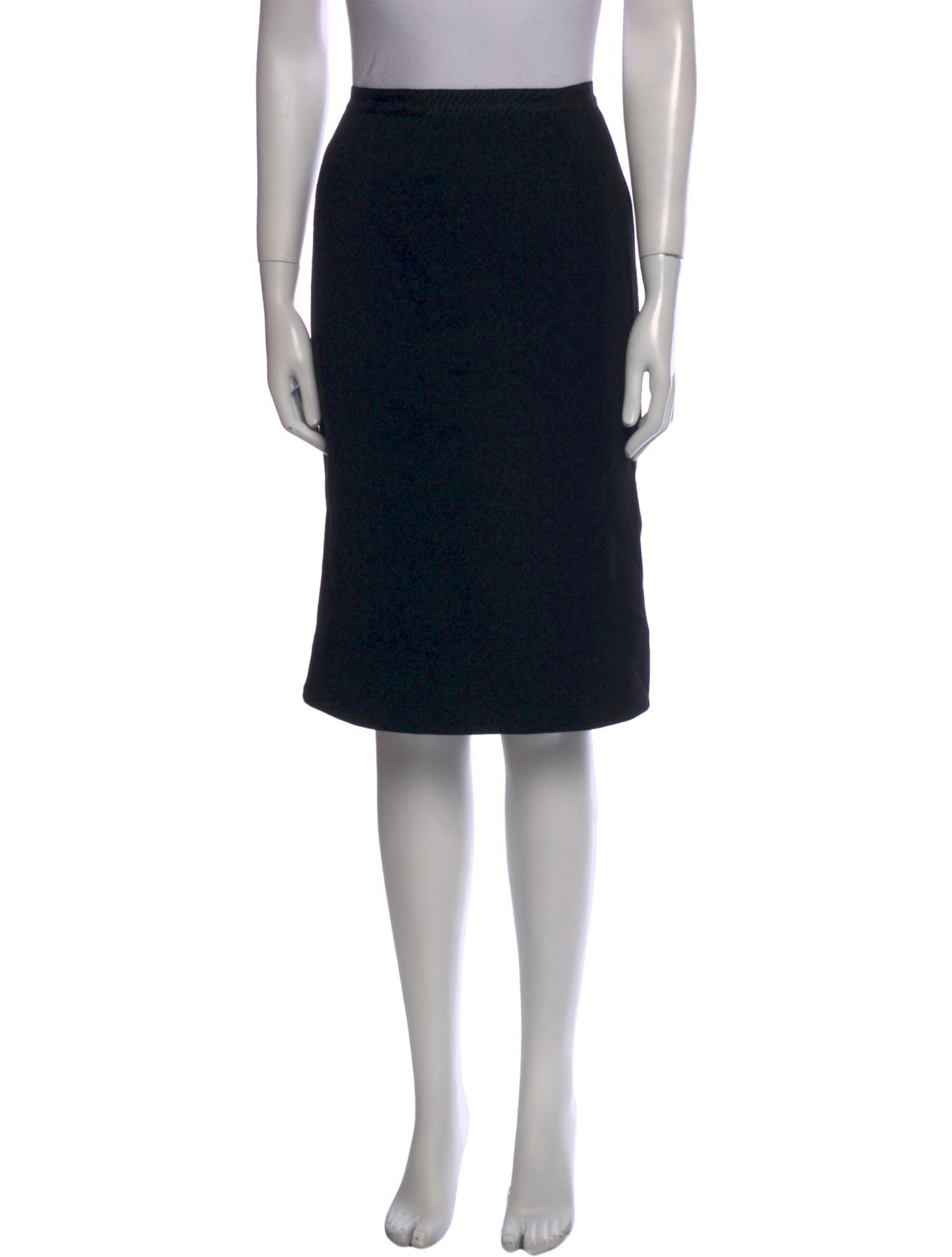 Oscar de la Renta Virgin Wool Knee-Length Skirt w/ Tags