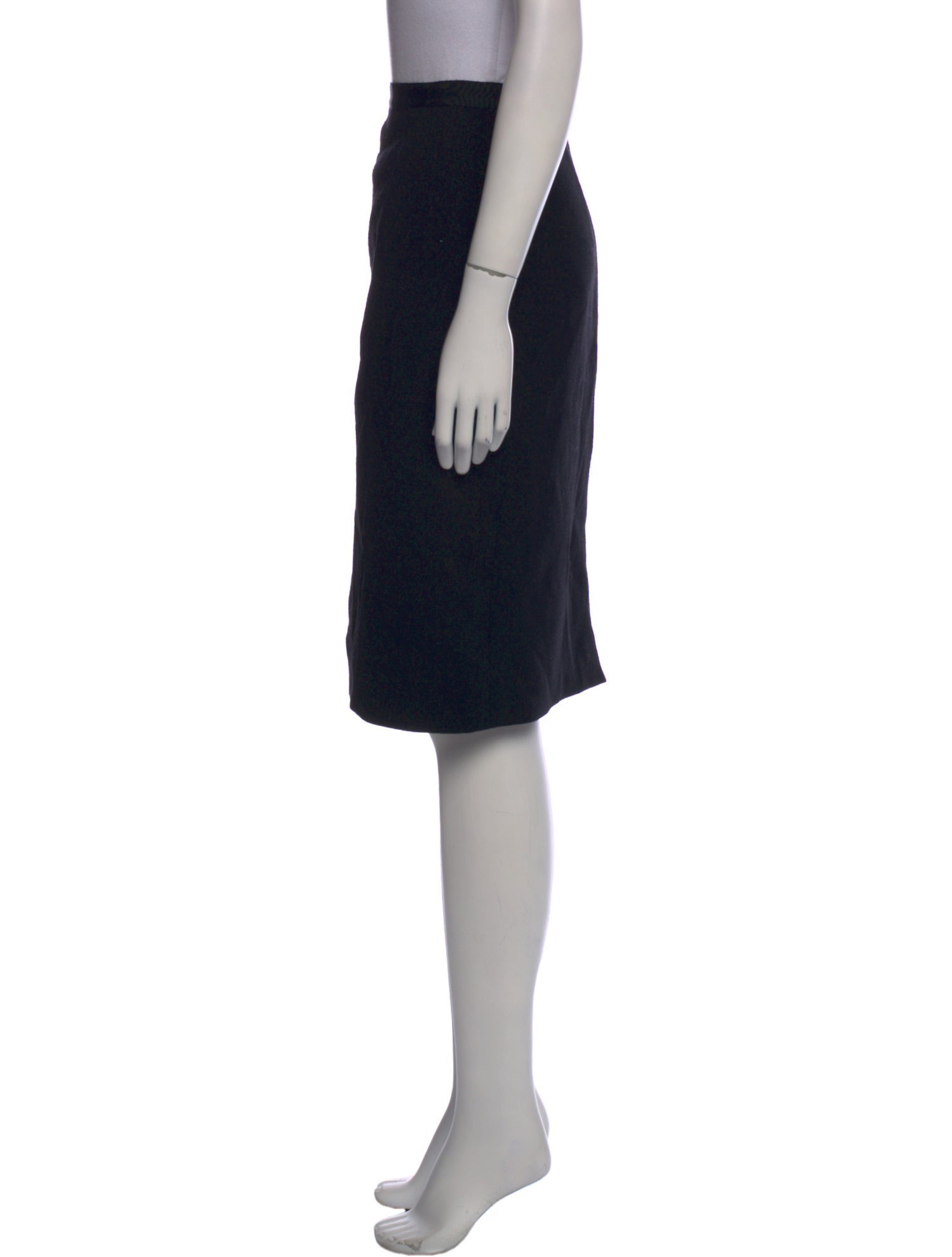 Oscar de la Renta Virgin Wool Knee-Length Skirt w/ Tags