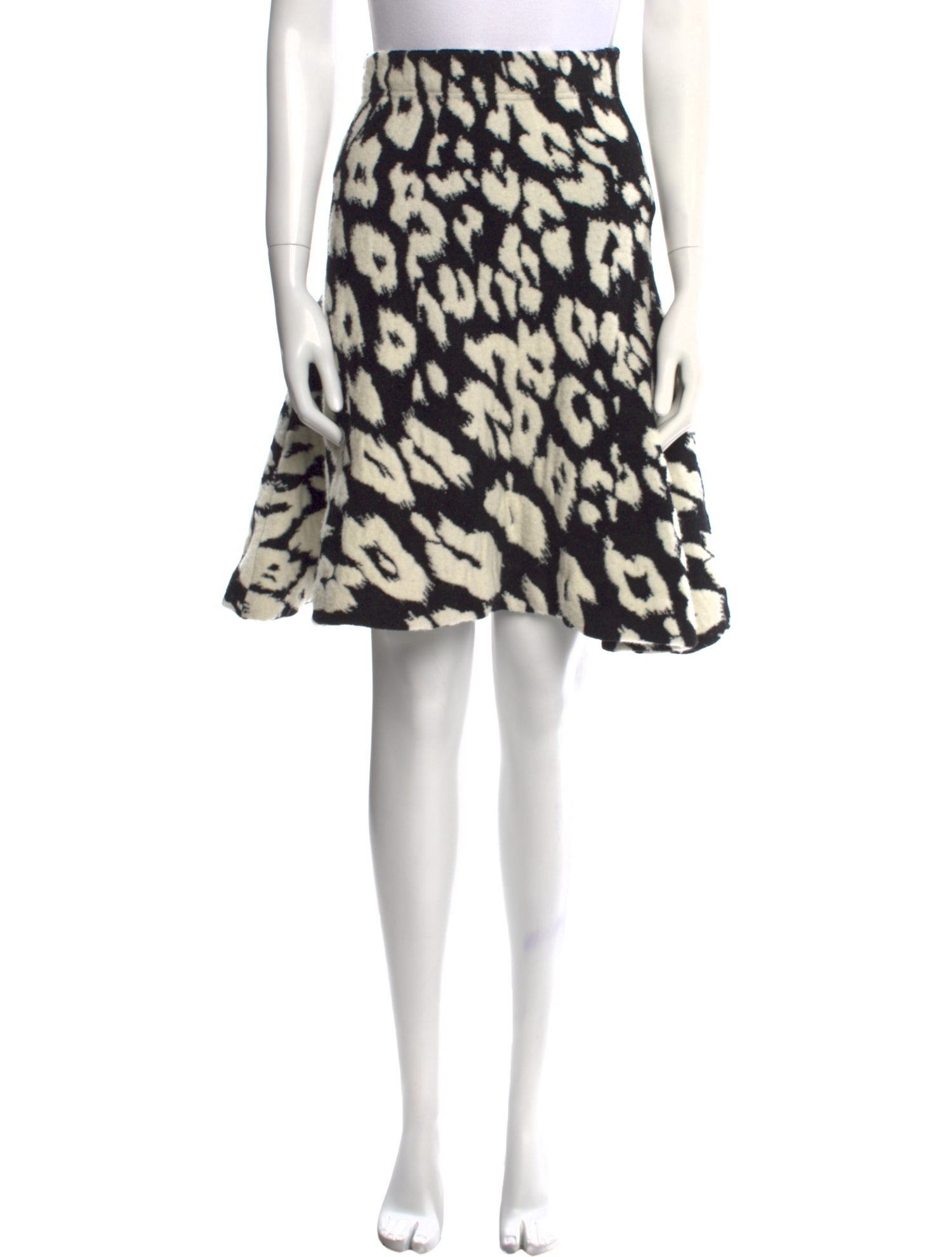 Oscar de la Renta Silk Knee-Length Skirt