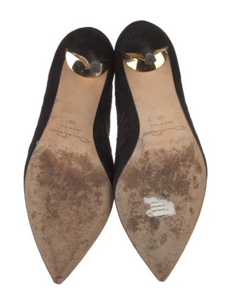 Oscar de la Renta Suede Patterned Boots