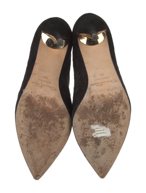 Oscar de la Renta Suede Patterned Boots