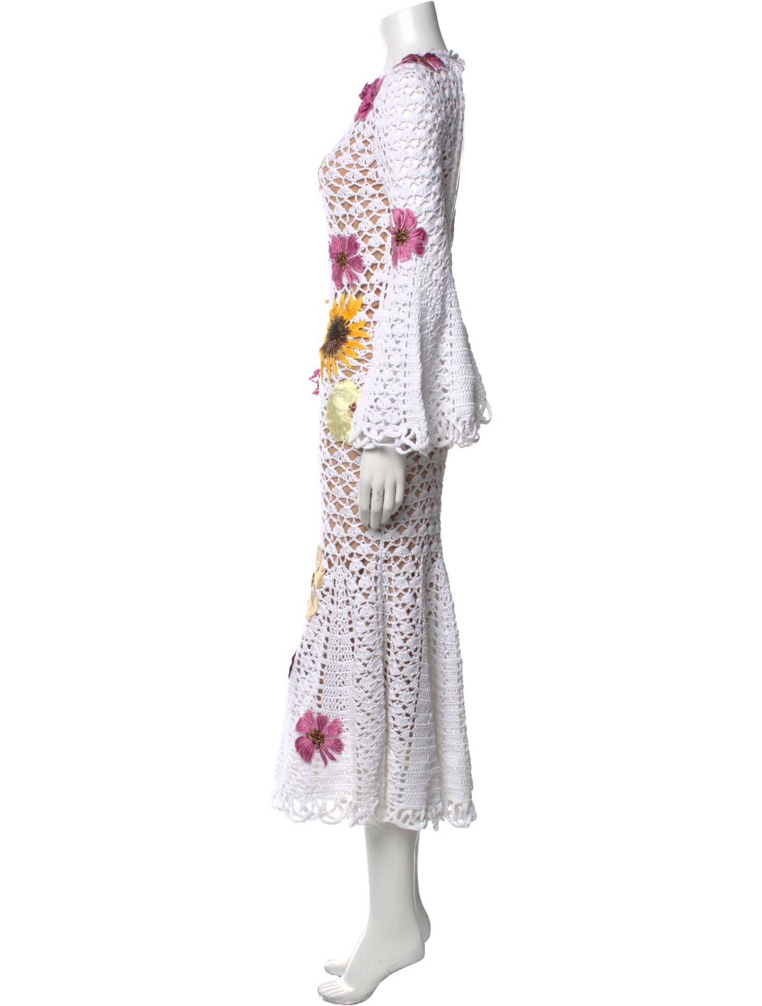 Oscar de la Renta Scoop Neck Long Dress