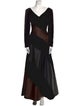 Oscar de la Renta V-Neck Long Dress