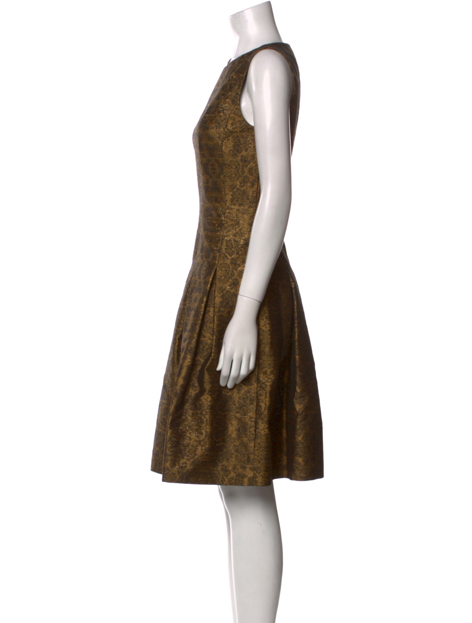 Oscar de la Renta Silk Knee-Length Dress
