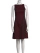 Oscar by Oscar de la Renta Bateau Neckline Mini Dress