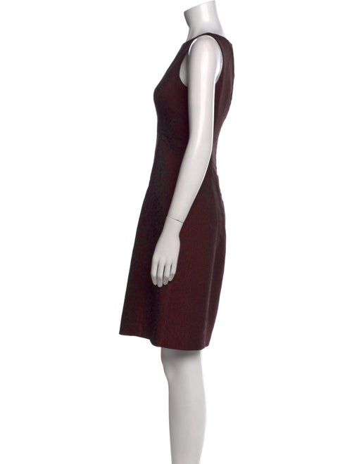 Oscar by Oscar de la Renta Bateau Neckline Mini Dress