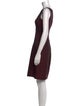 Oscar by Oscar de la Renta Bateau Neckline Mini Dress
