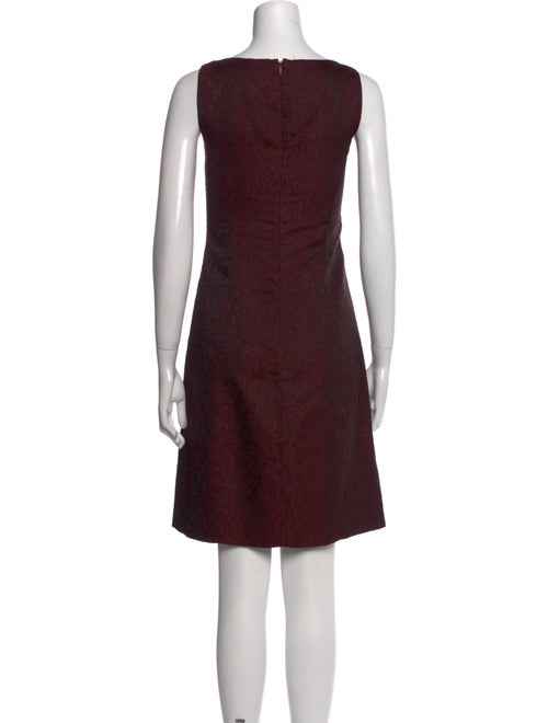 Oscar by Oscar de la Renta Bateau Neckline Mini Dress