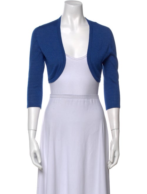 Oscar de la Renta Cashmere Open Front Sweater