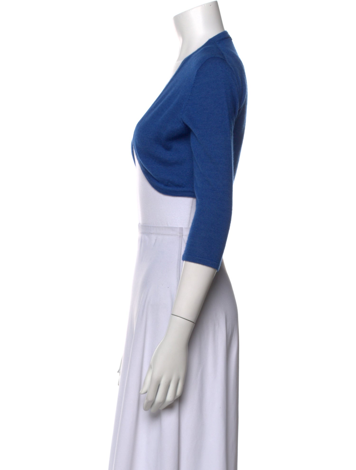 Oscar de la Renta Cashmere Open Front Sweater