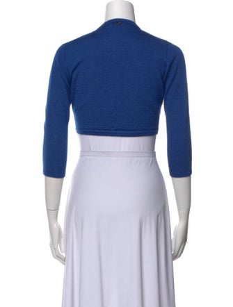 Oscar de la Renta Cashmere Open Front Sweater