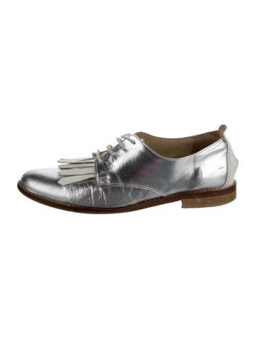 Oscar de la Renta Flats Patent Leather Oxfords IT 38 | 8