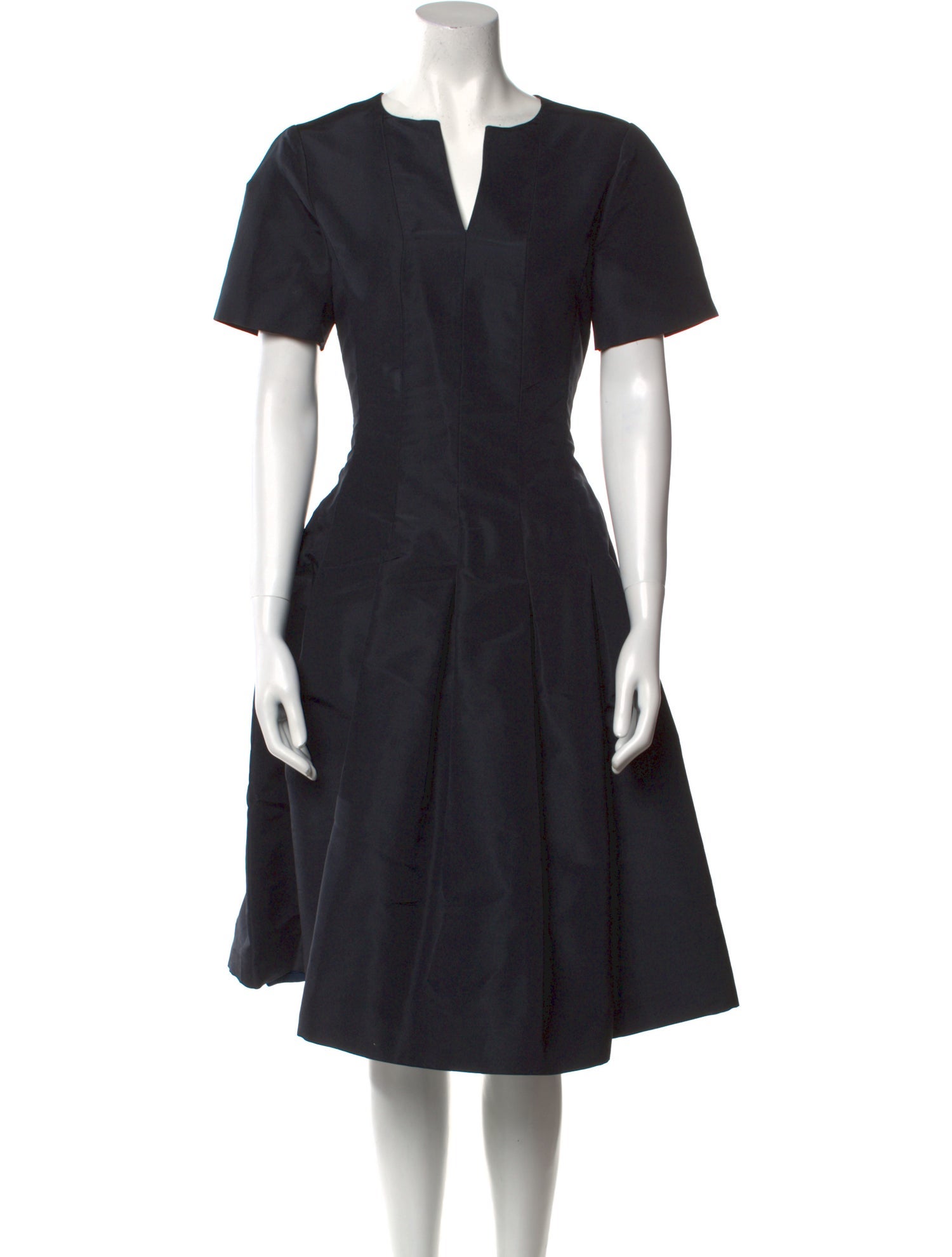 Oscar de la Renta Silk Midi Length Dress