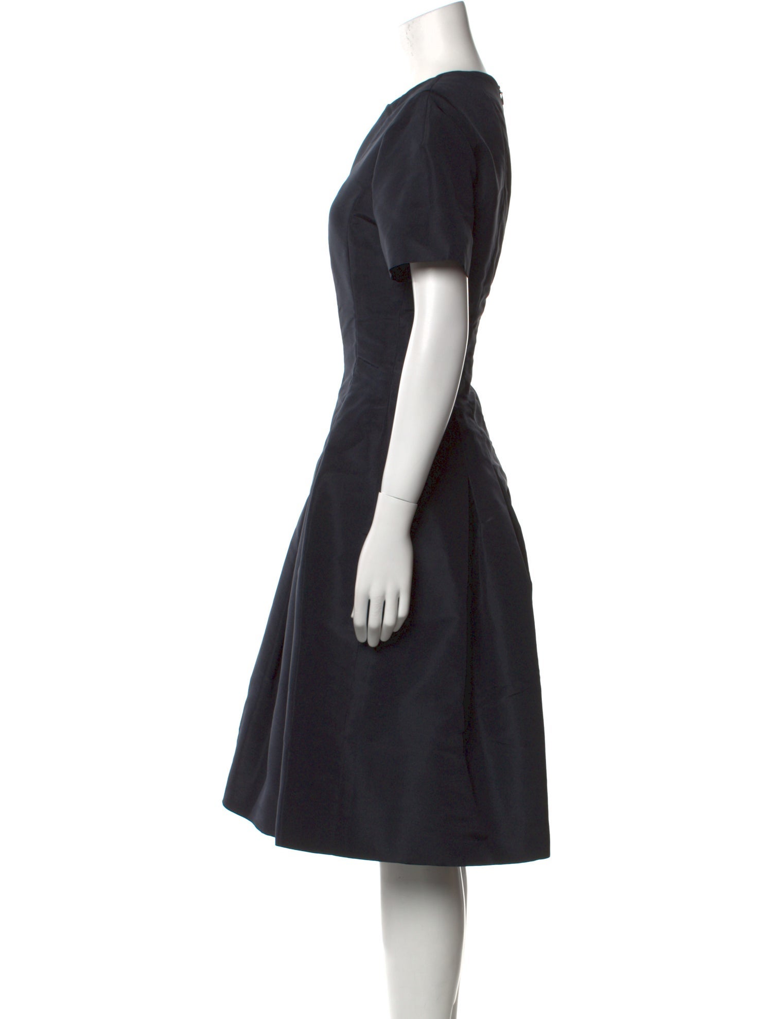 Oscar de la Renta Silk Midi Length Dress