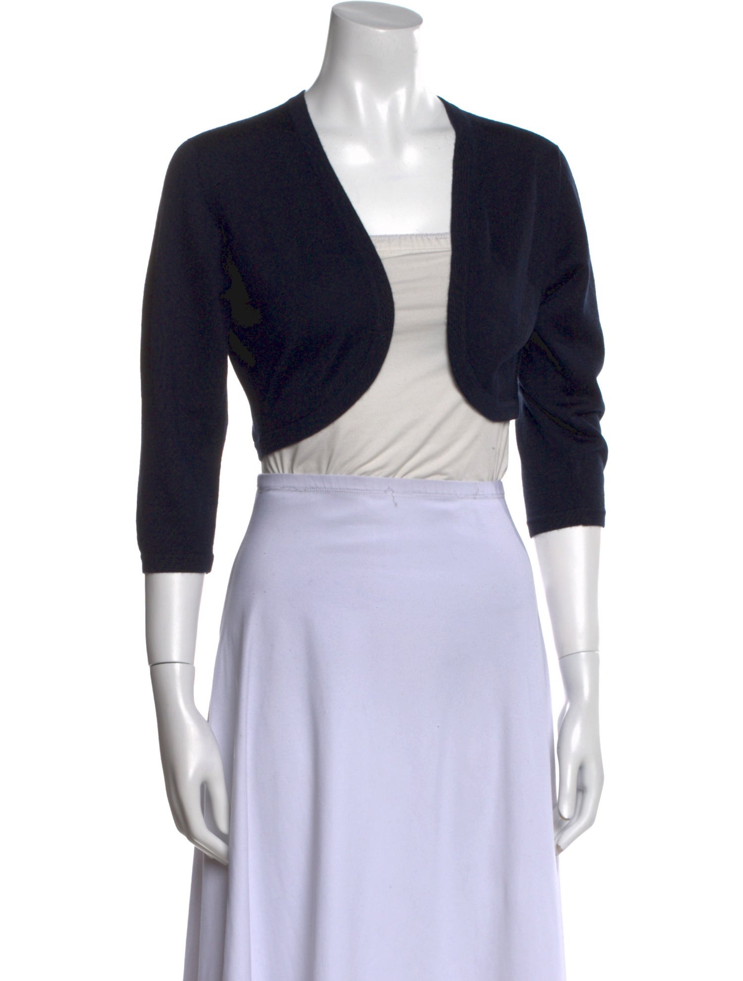 Oscar de la Renta Cashmere Open Front Sweater